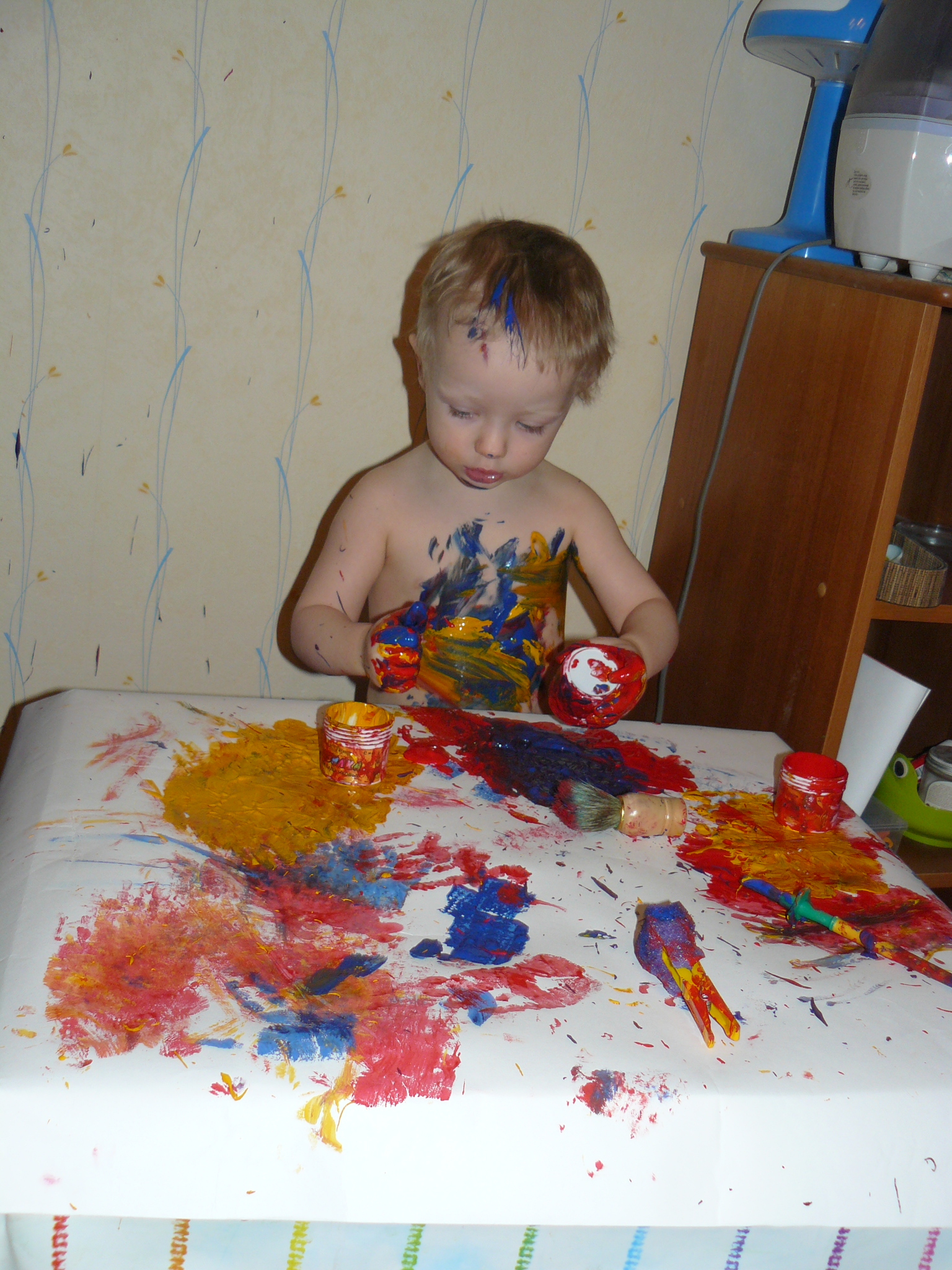 Рисование красками для детей 3 лет