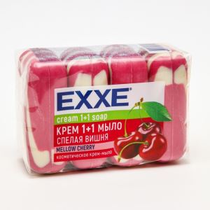 Туалетное мыло косметическое EXXE 1+1 «Спелая вишня» 4 шт.*75 г (цены, отзывы, описание)