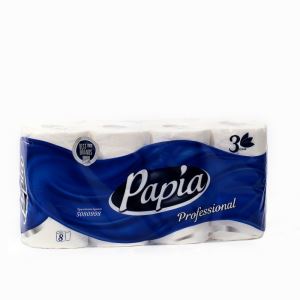 Туалетная бумага Papia Professional, 3 слоя, 8 рулонов (цены, отзывы, описание)