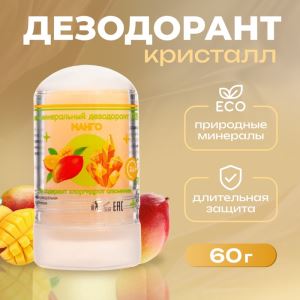Минеральный дезодорант «Манго», 60 г (цены, отзывы, описание)